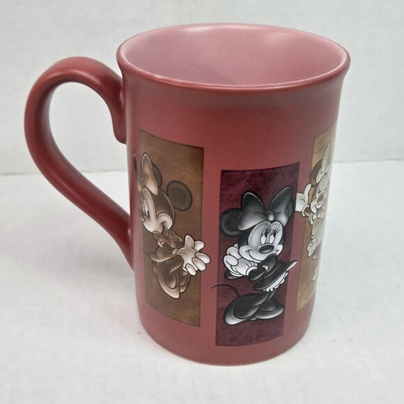 Walt Disney World Vintage Minnie Mouse Coffee Cup Pink Mauve 12oz Pottery Mug - Picture 3 of 6
